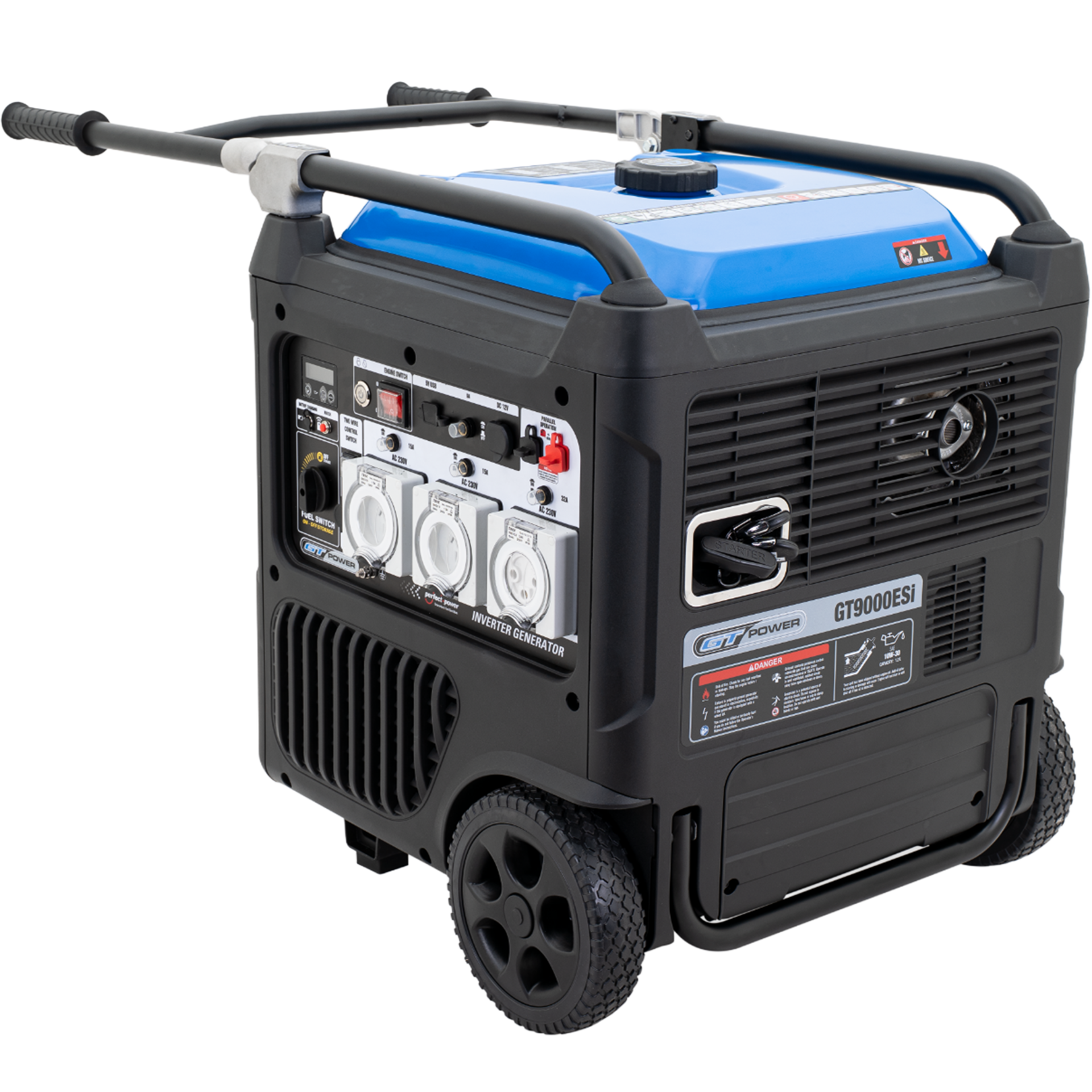 GT Power GT9000ESi 9000W/11.25kVA Electric Start Silenced Inverter Generator